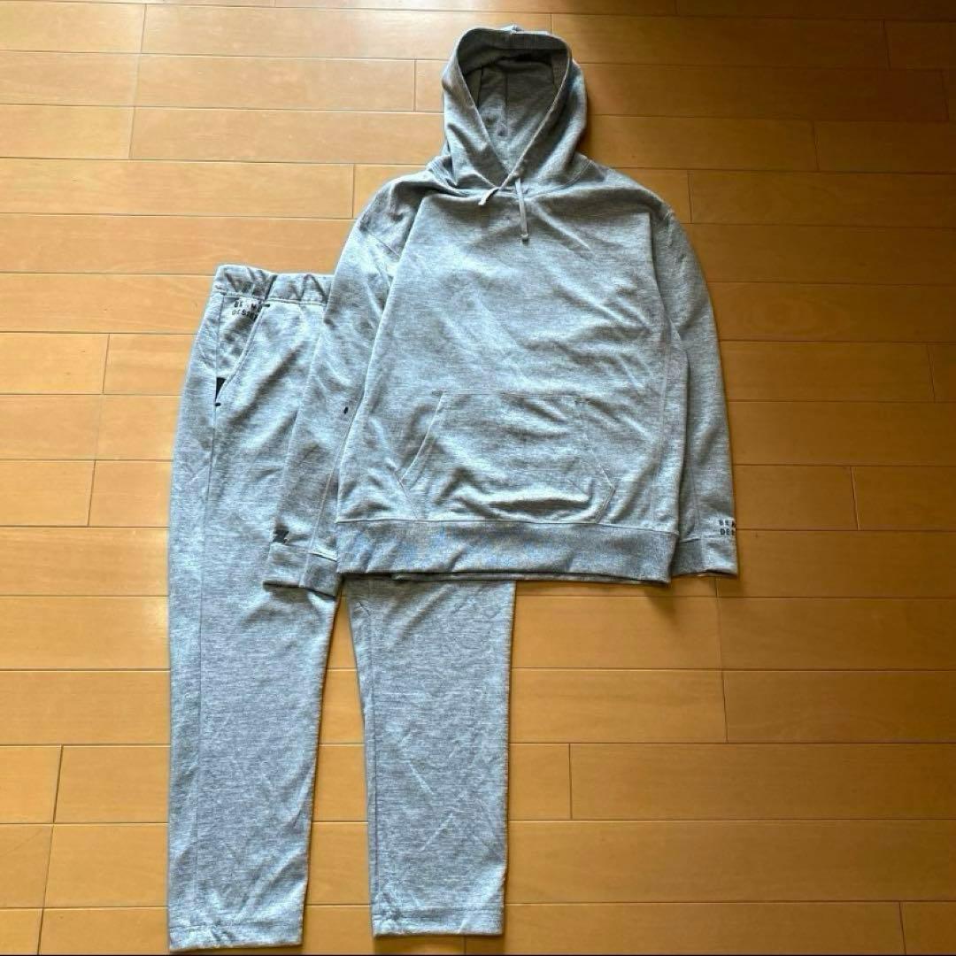 ZETT ビームスデザイン スウェット パーカー パンツ セットアップ 上下