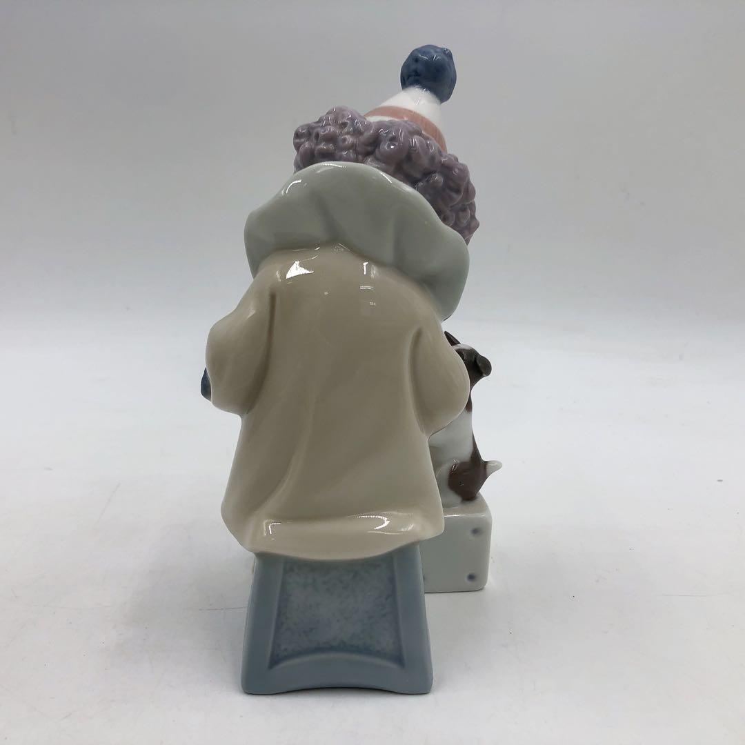 3AM37 箱付き LLADROリヤドロ　ピエロ　「アコーディオンを持つピエロ」
