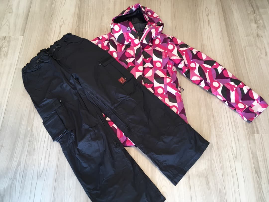 ROXY スノーボードウェア 上下 帽子 セット レディース