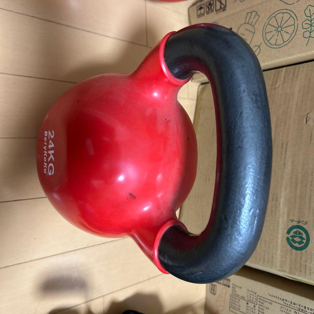 ケトルベル 24KG BeryKoKo ベリーココ pvcコーティング 筋トレ