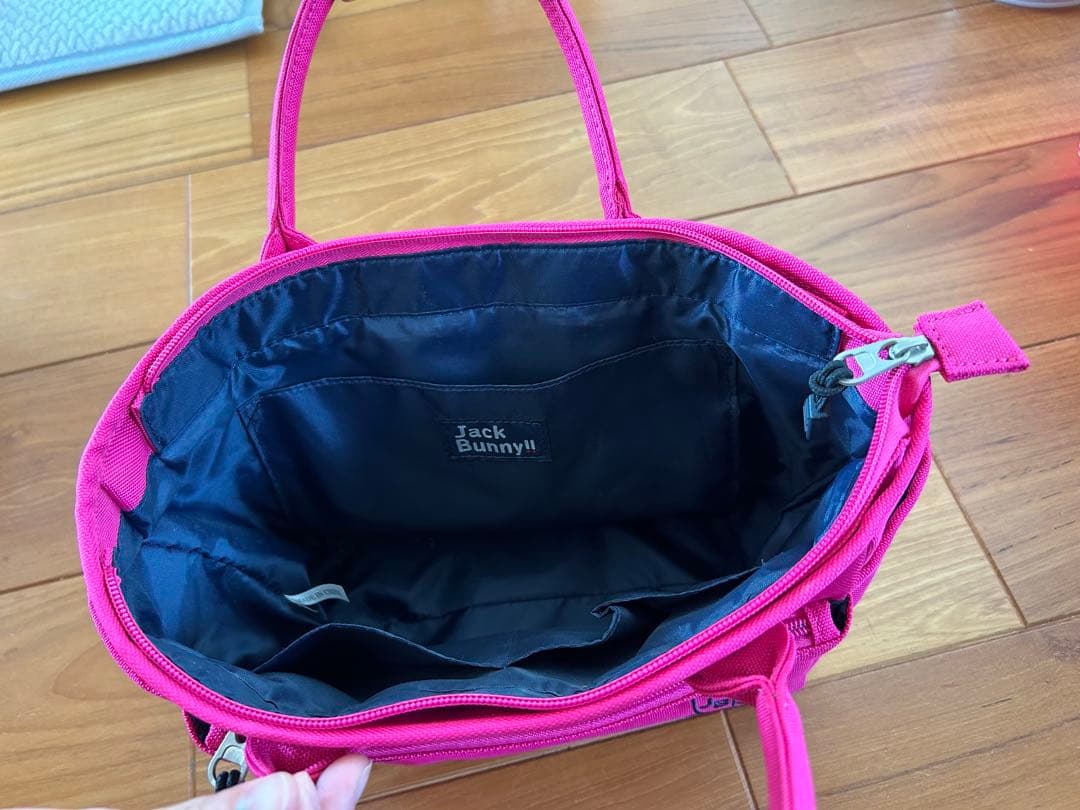 JACK BUNNY ピンクバッグ 中型