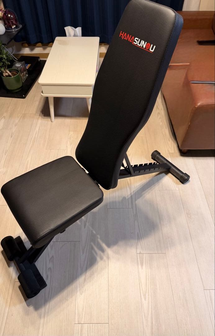 【極美品】HANASUNOU トレーニングベンチ 可変式 折りたたみ 筋トレ