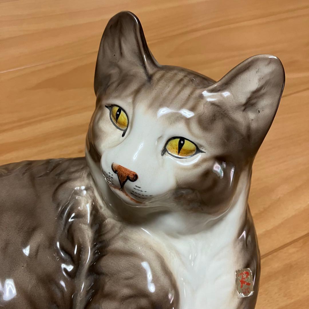 Ceramiche Ronzan 陶器製　イタリア製　猫　置物