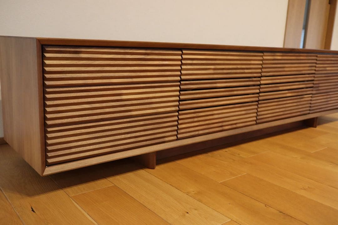 カリモク　ソリッドボード　テレビ台　ウォルナット