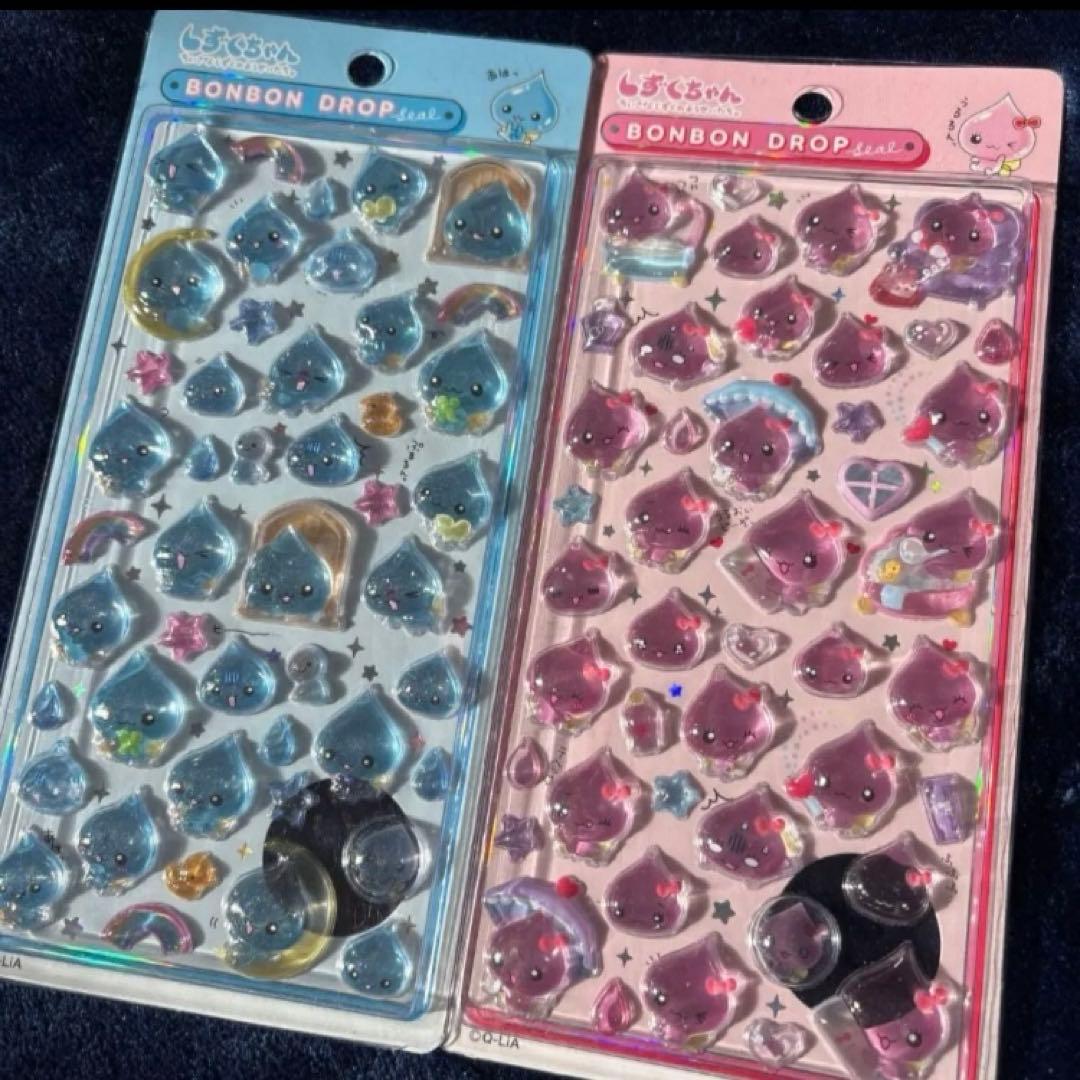 《正規品》しずくちゃん　ボンボンドロップ　シール　大　 4枚　ポップアップストア