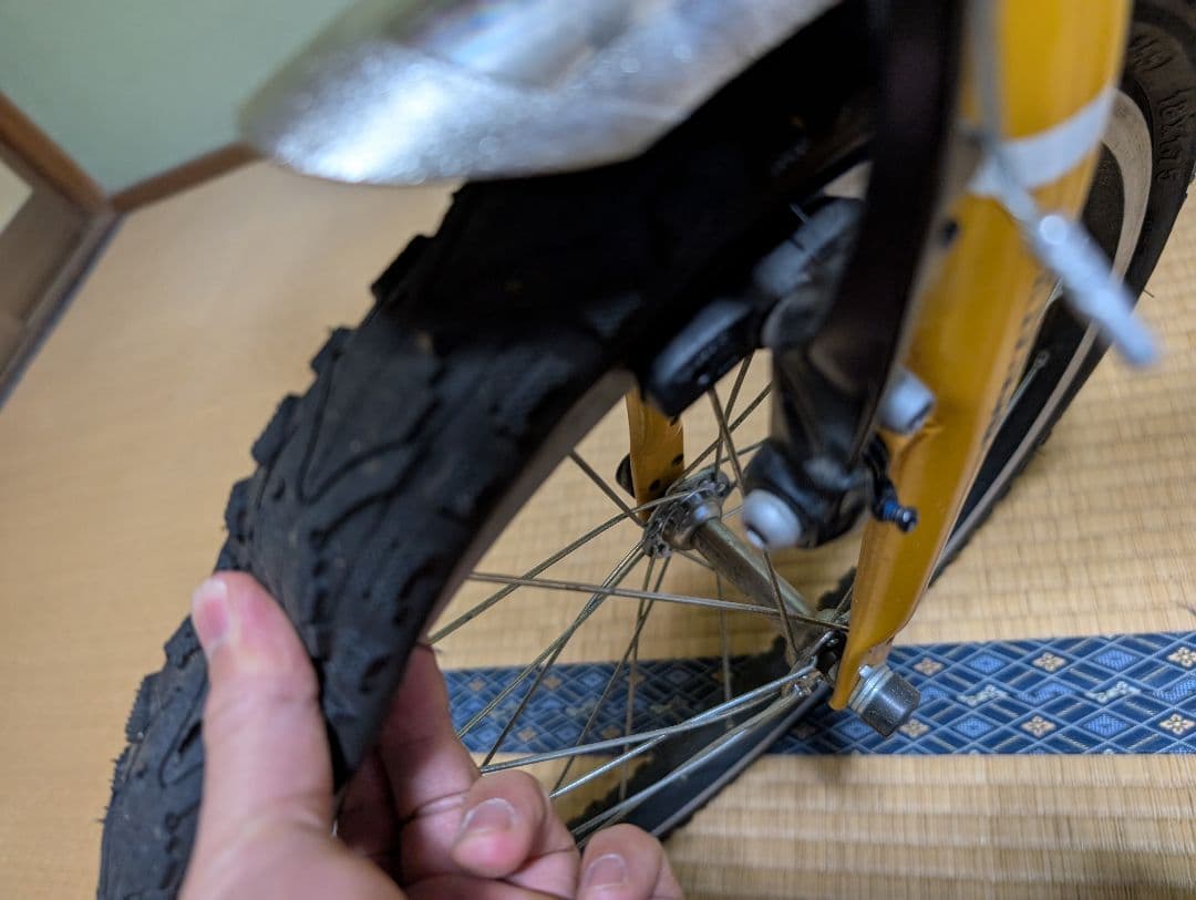 RENAULT 折りたたみ自転車 黄色