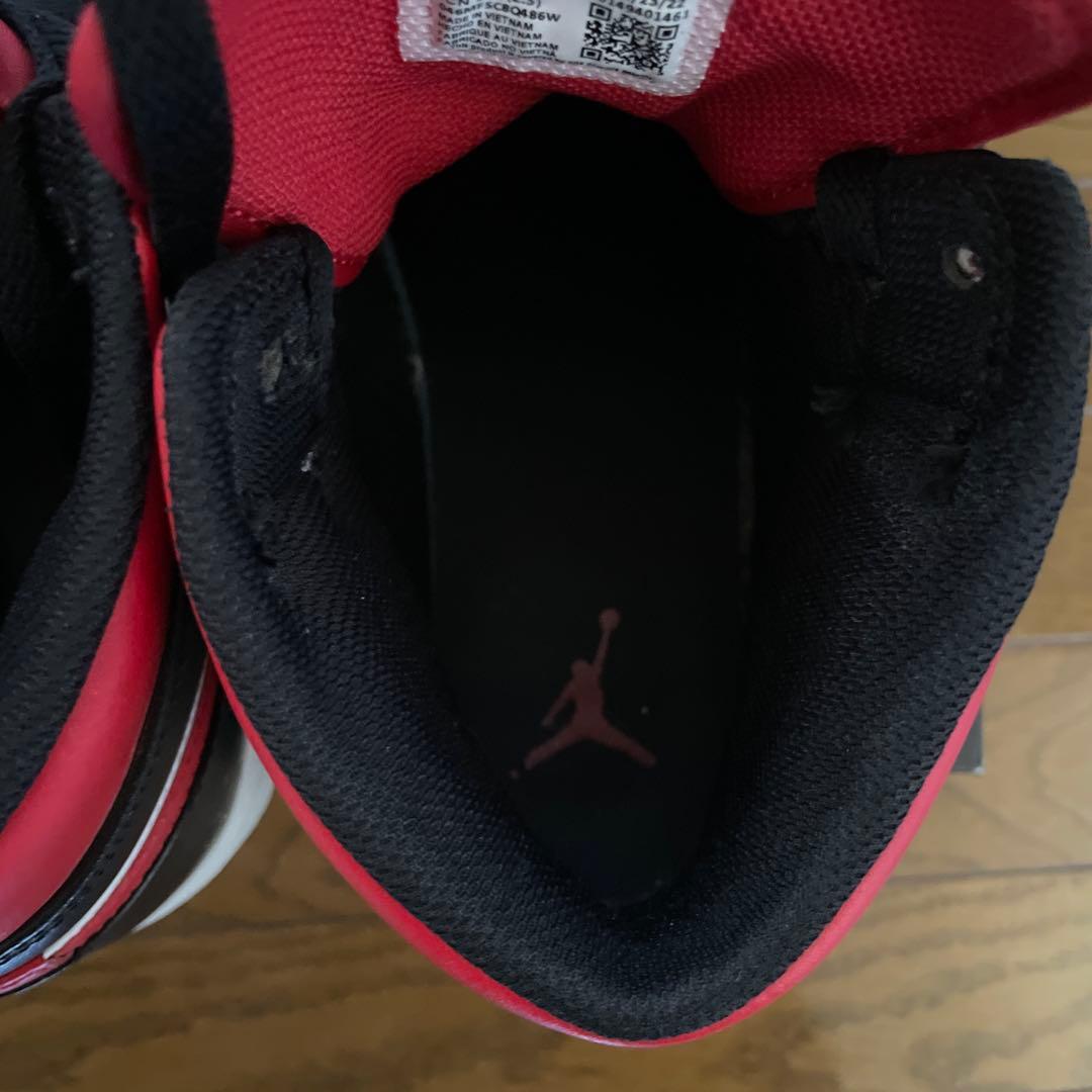NIKE ナイキ エアジョーダン 1 mid 26.5cm 黒赤白