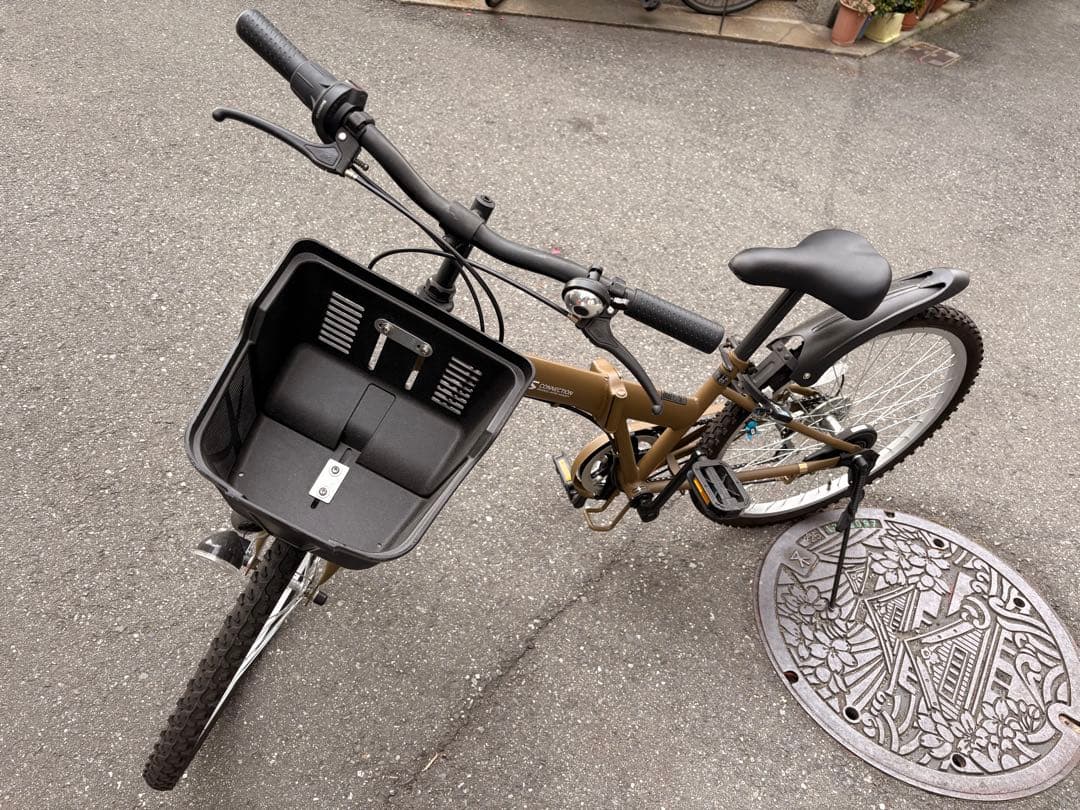 【Yasu】PROVOS 折りたたみ自転車 カーキ 子供用 24インチ