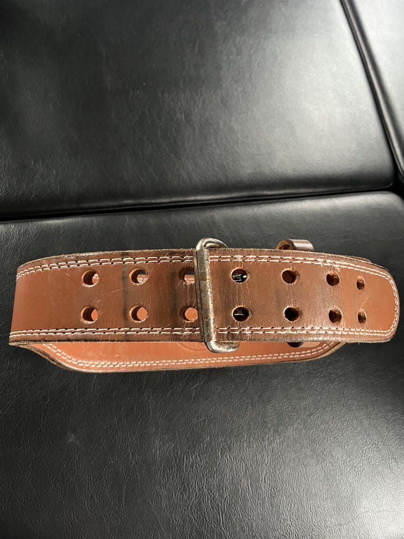 ゴールドジム　プロレザーベルト　M