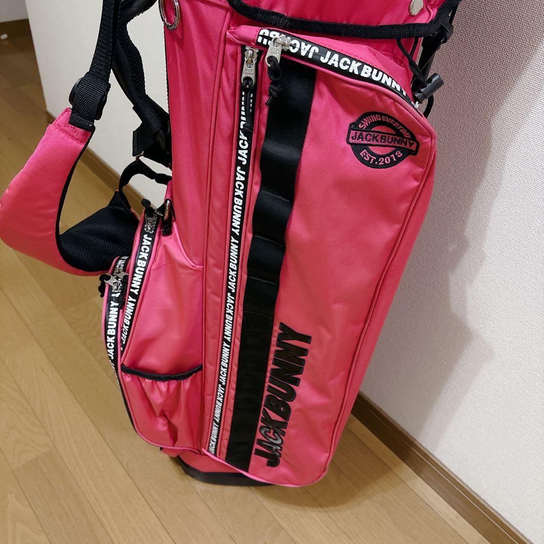K481 JACKBUNNY スタンドキャディバッグ ピンク