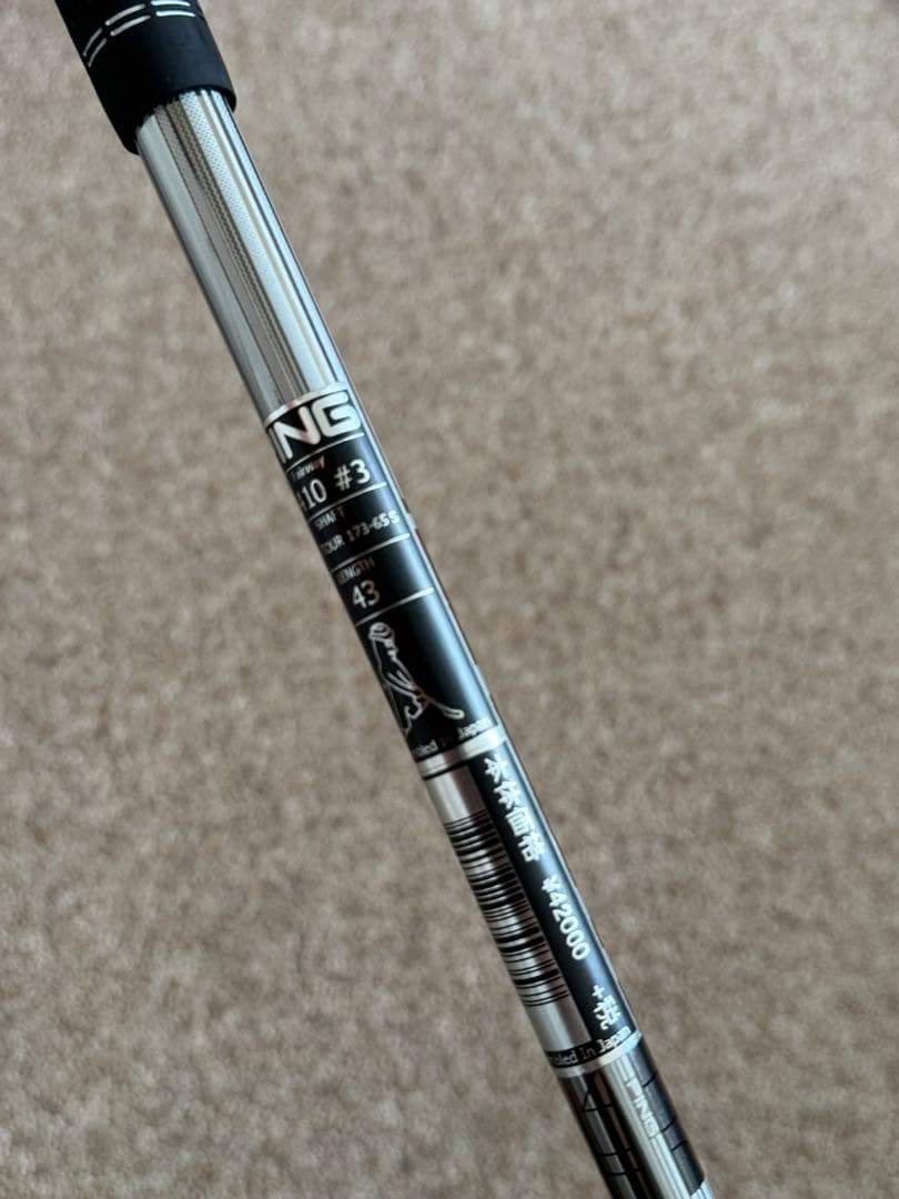 PING Tour ピンツアー 3wシャフト 43インチ 65s
