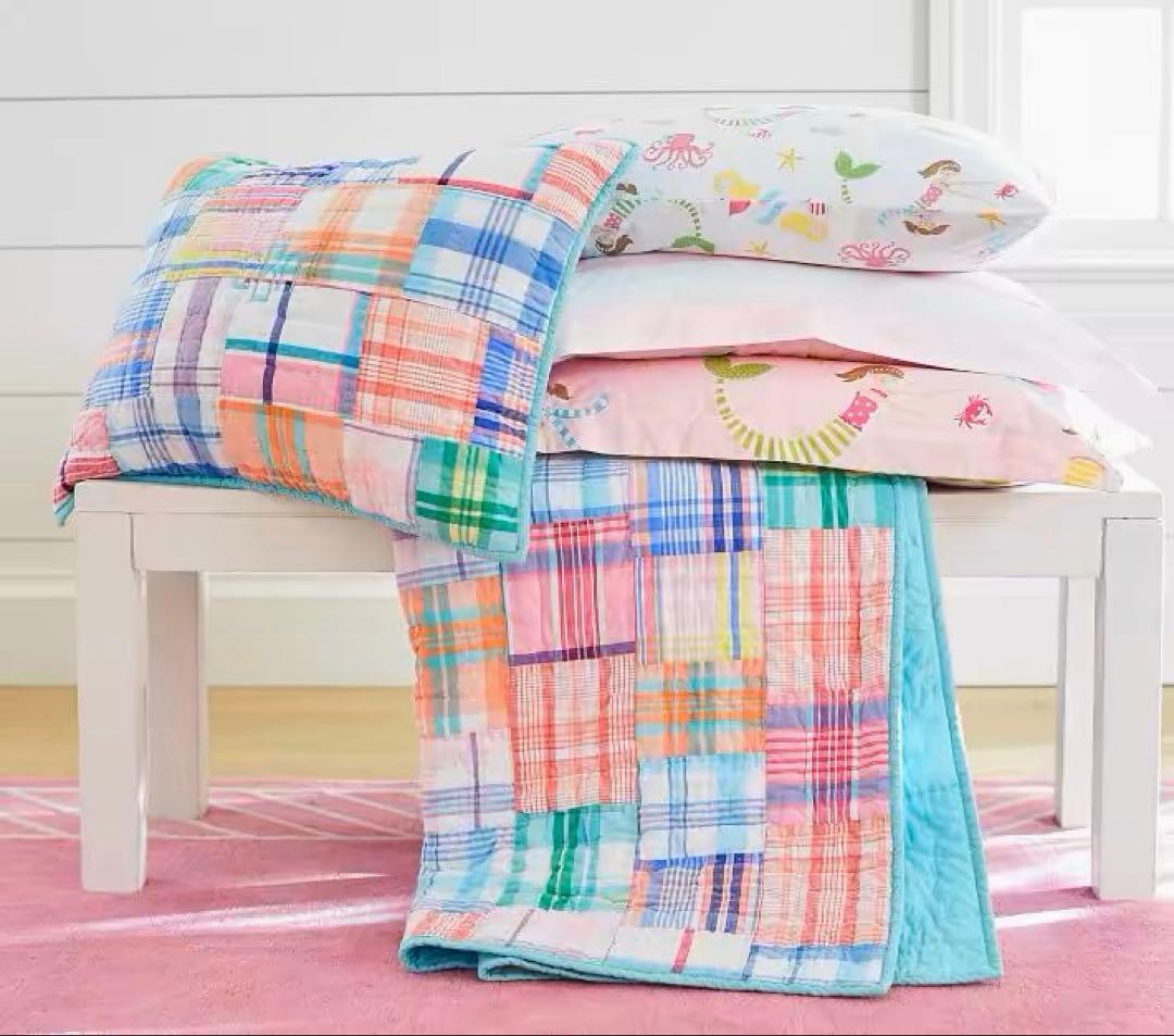 ポッタリーバーン　パッチワークピロケース1枚　新品