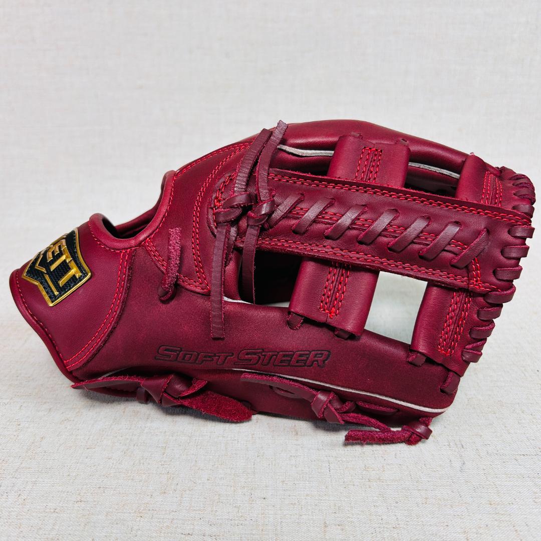 【美品】ZETT 軟式グラブ ソフトステア オールラウンド用 BRGB35430