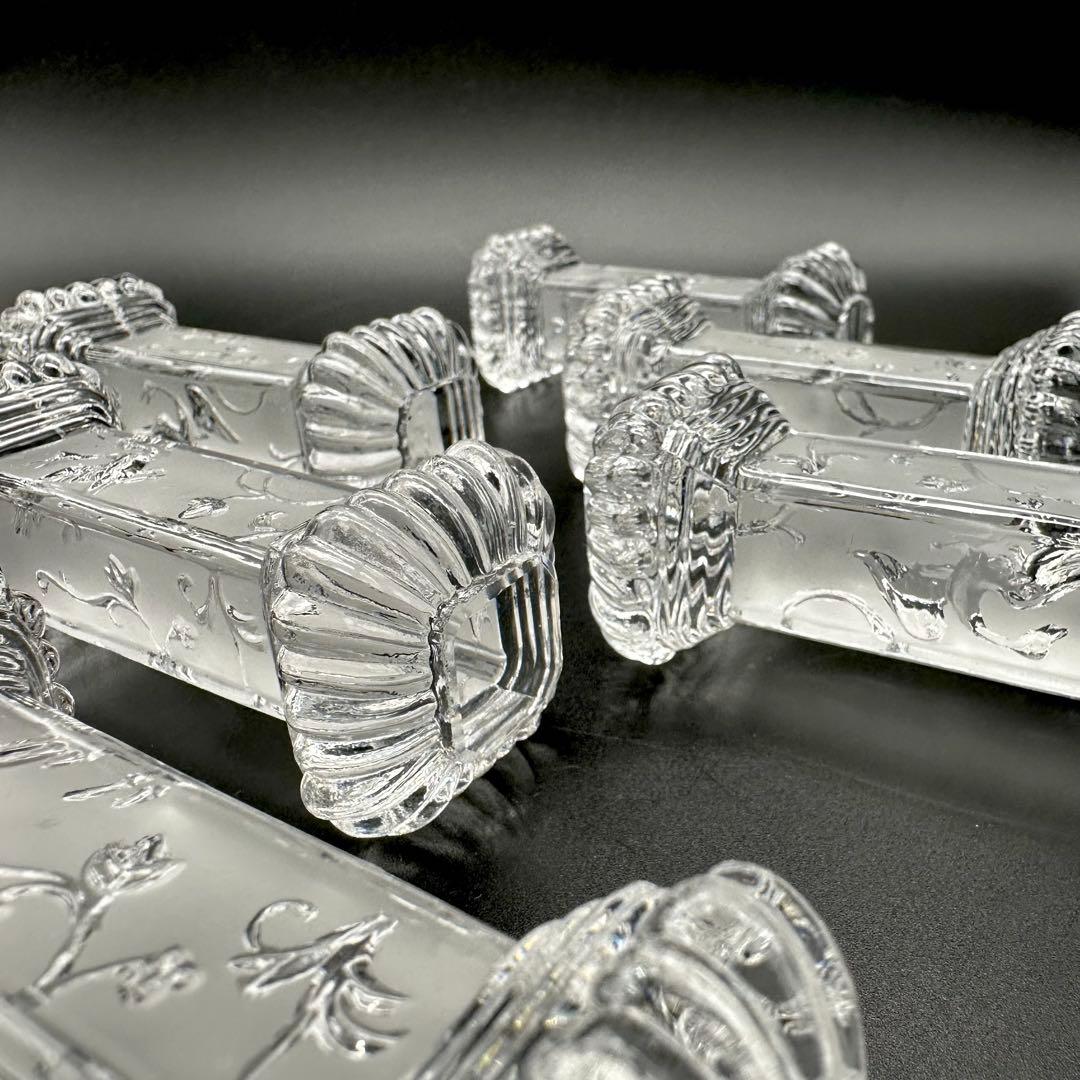 【美品】Baccarat オールドバカラ 鳳凰 ルネサンス ナイフレスト 6個