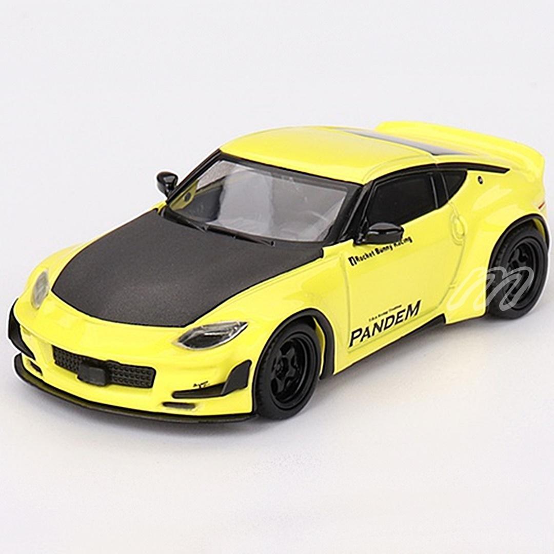 MINI GT 1/64 Pandem Nissan Z イカズチイエロー 左右