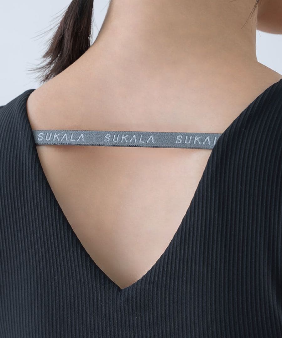 【SUKALA】アメリカンスリーブリブショートタンクトップ L 新品タグ付き