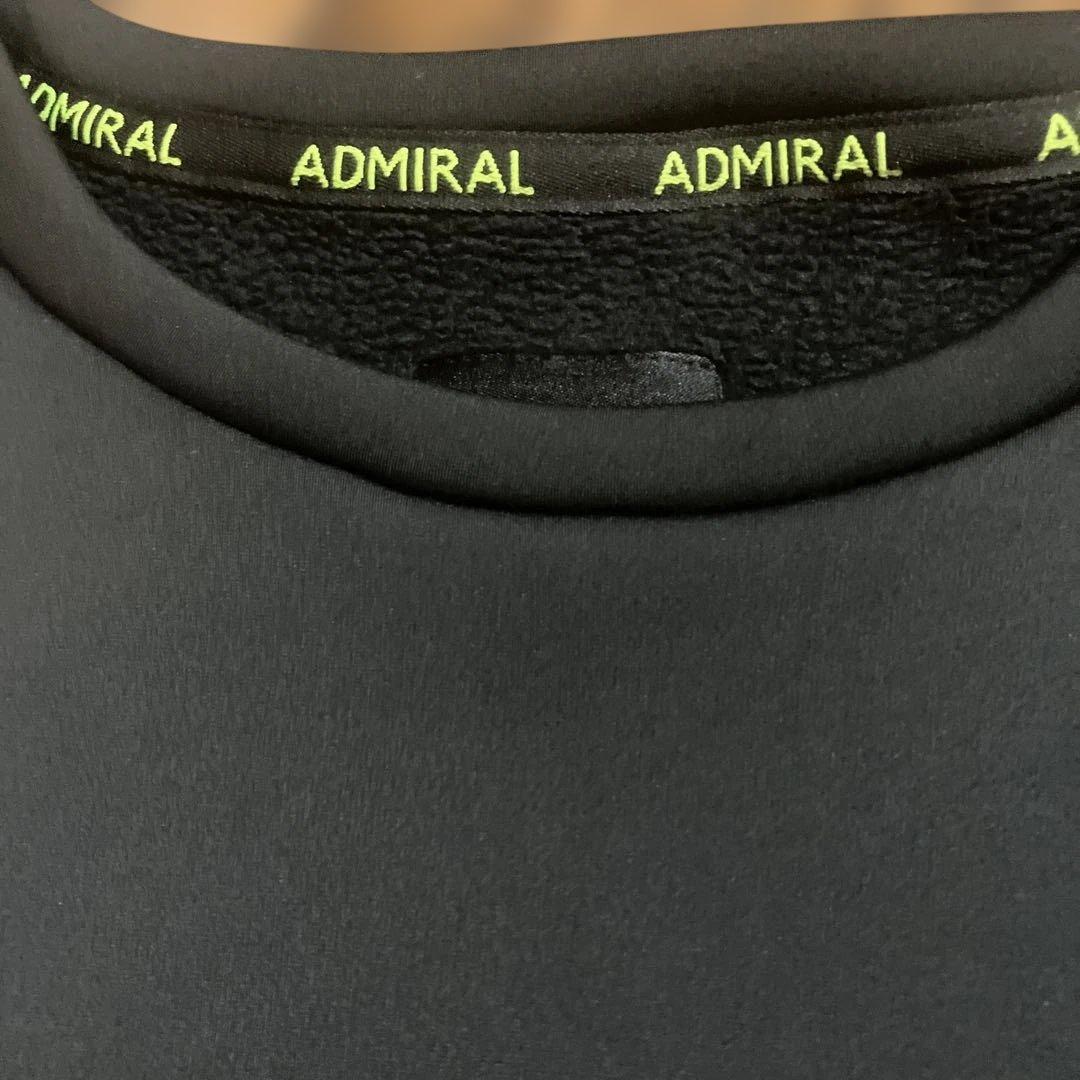 Admiral ブラック 裏起毛Tシャツ サイドスリット