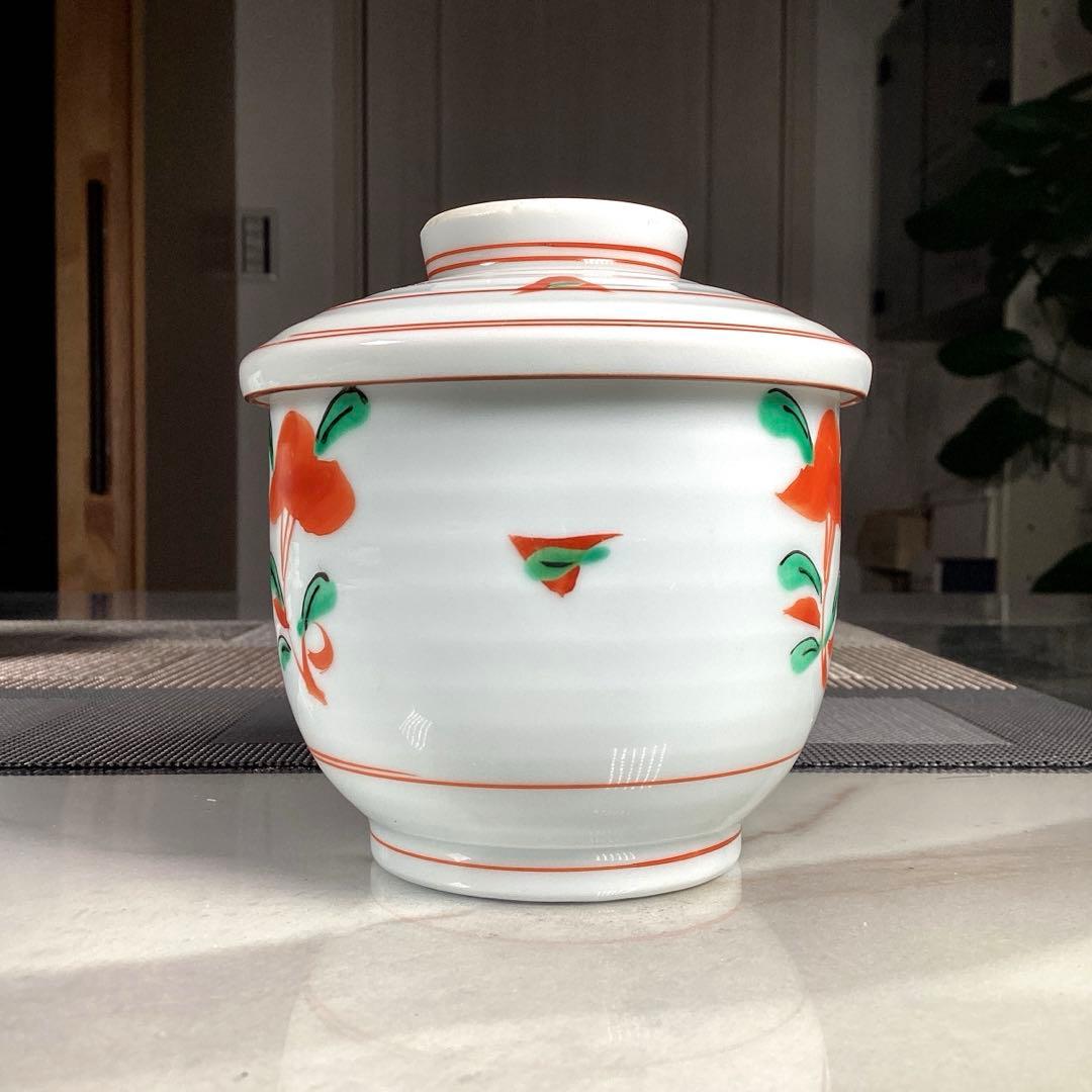 有田焼　胡窯　茶碗蒸し器　5客