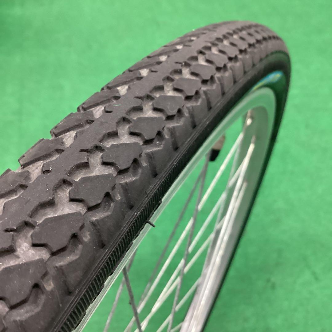 アルミリム　前輪 26x1-3/8 タイヤ付　ハブダイナモ　26インチ　J2端子