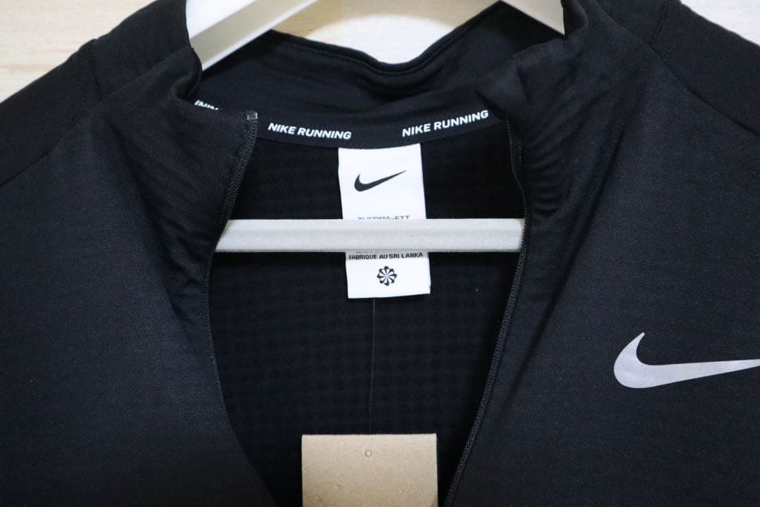 新品 ナイキ NIKE エレメント ランニング ハーフジップ 長袖シャツ　黒