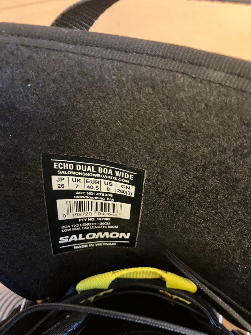スノーボード salomon echo wide