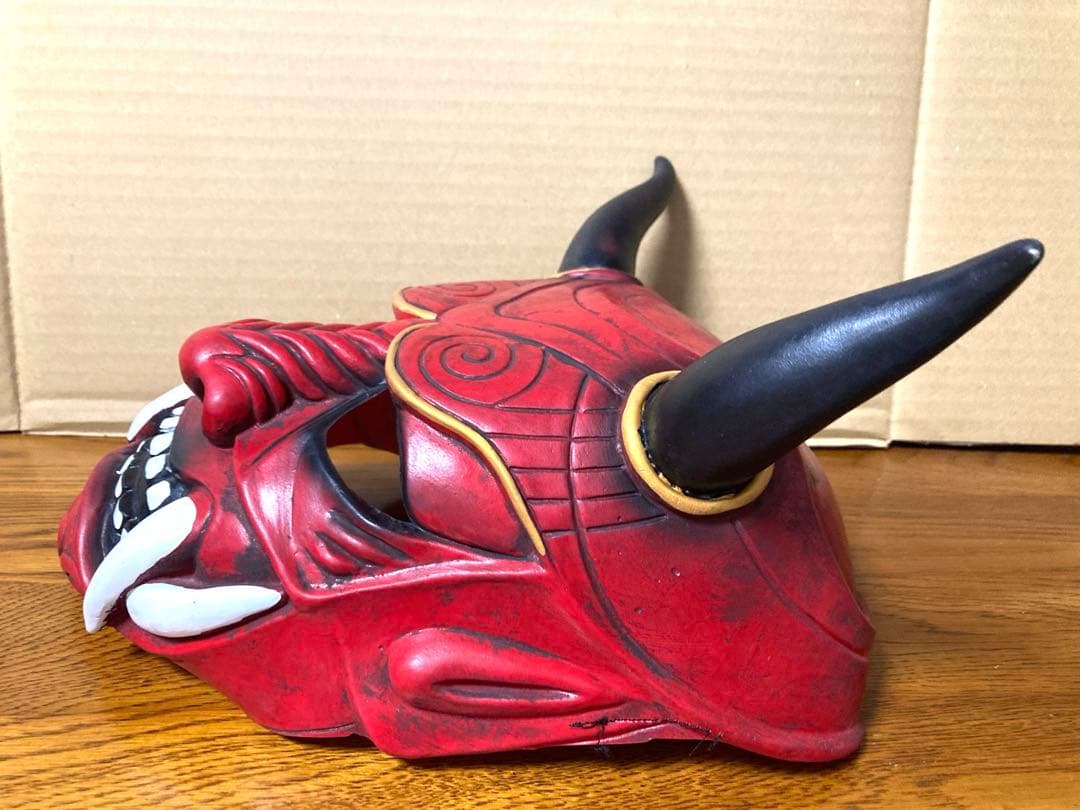 希少 般若 赤鬼 エンマ大王 マスク ハロウィン コスプレ 仮装