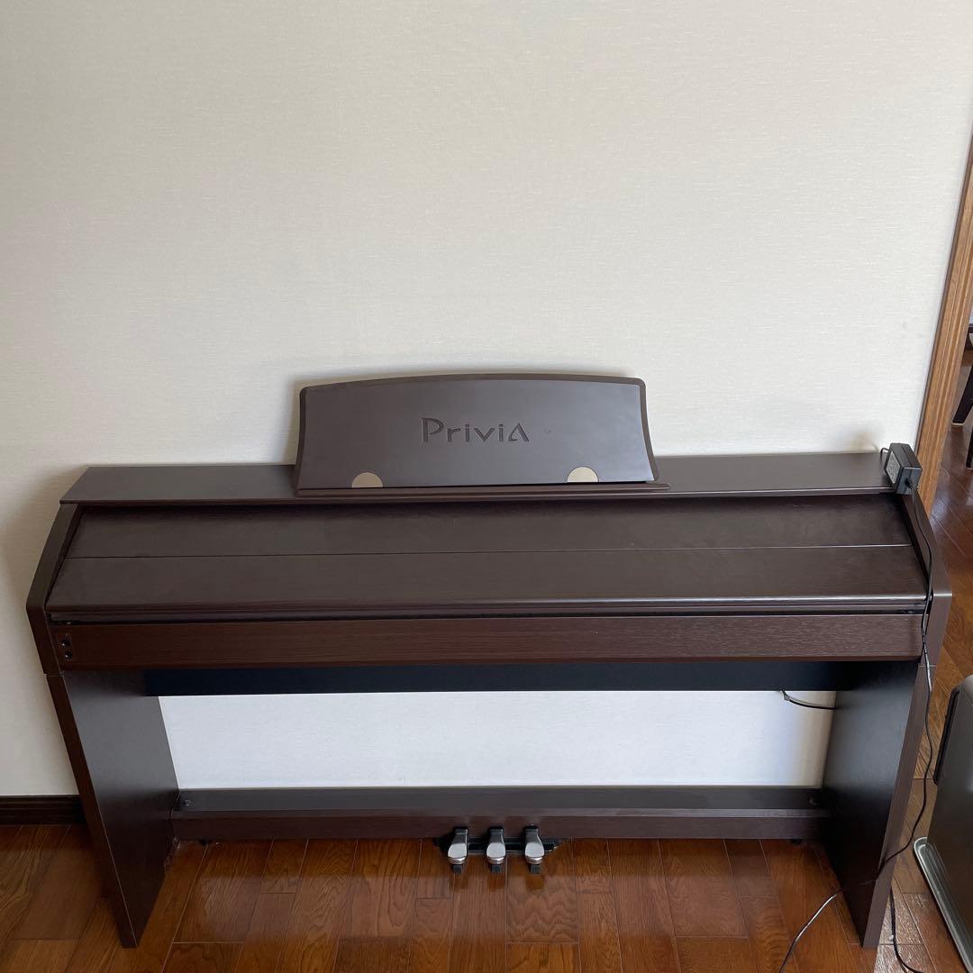 Privia PX-760 電子ピアノ ダークブラウン 3ペダル付き