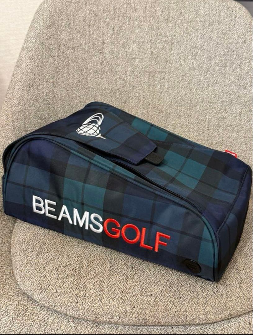 BEAMS GOLF シューズバッグ チェック
