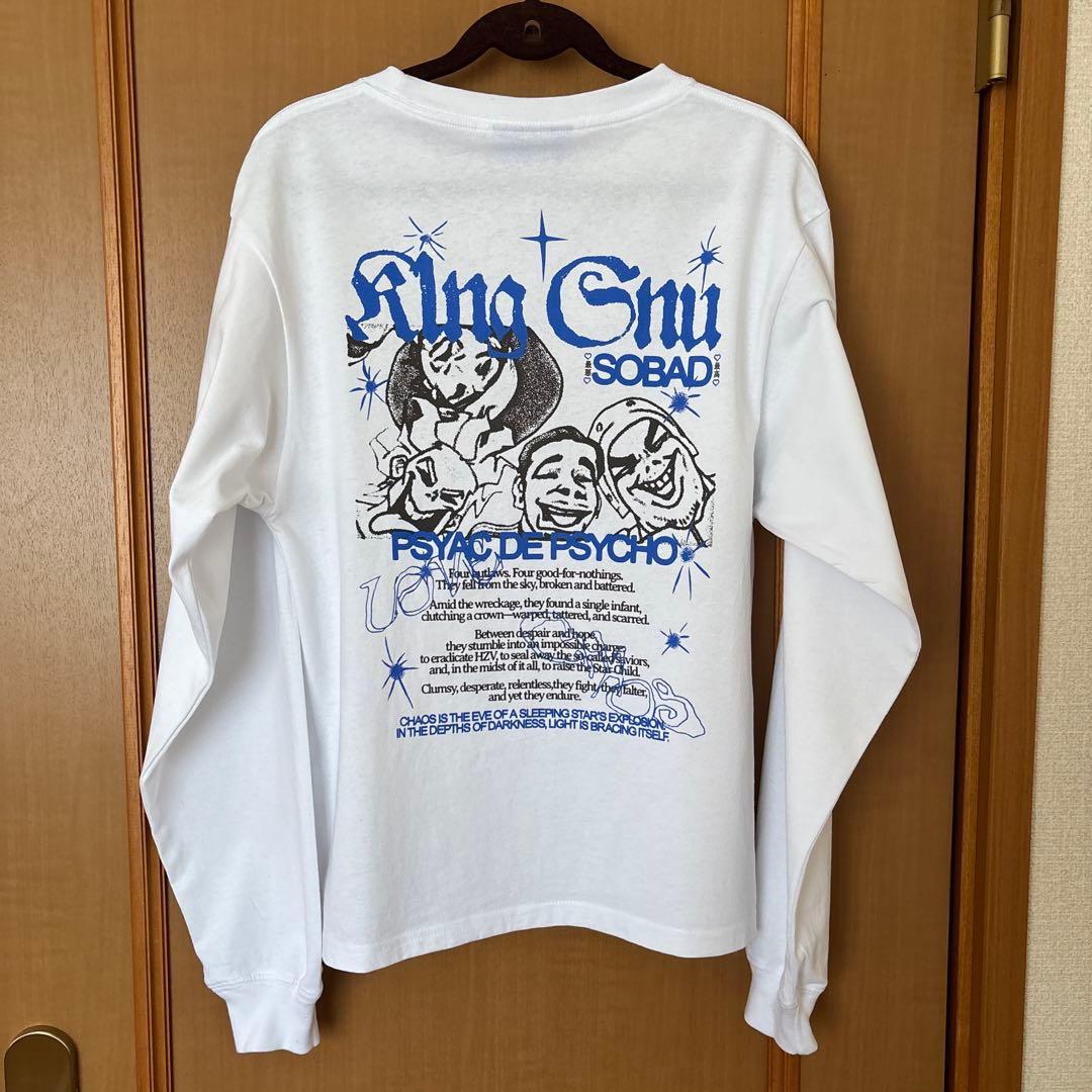 King Gnu CEN+RALツアー SOBADロングTシャツ 白S size