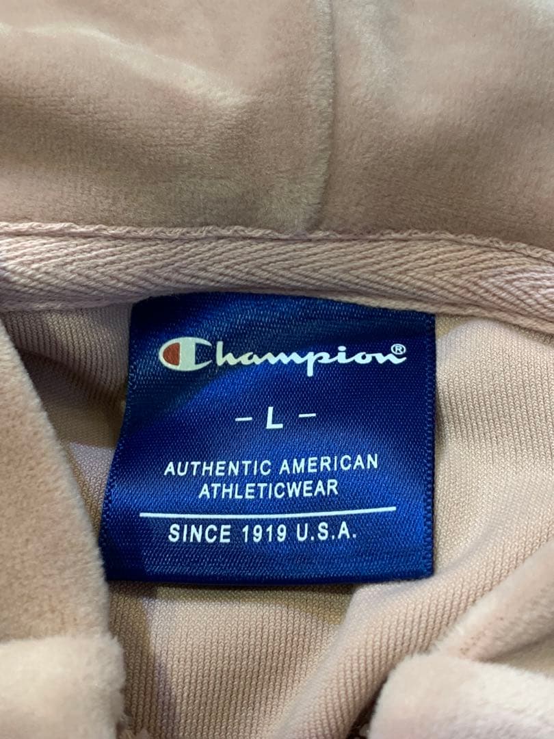 未使用タグ付 champion チャンピオン ベロア ジャージ セットアップ L