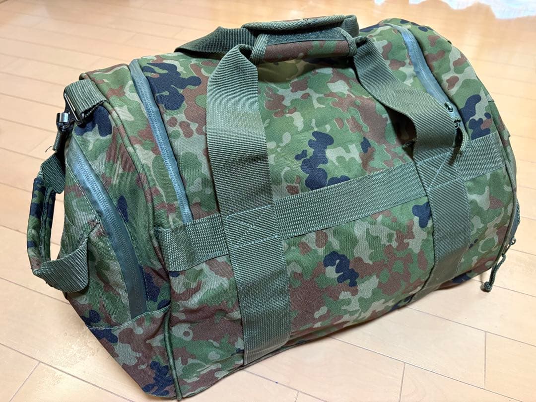 【ほぼ未使用】極上 陸自迷彩 バッグ2点セット 大型ボストン＆ショルダーポーチ