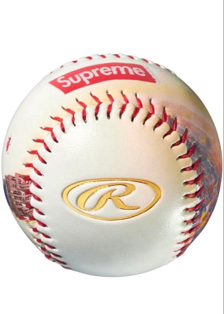 【Supreme】Rawlings Aerial 野球ボール　ステッカー付き
