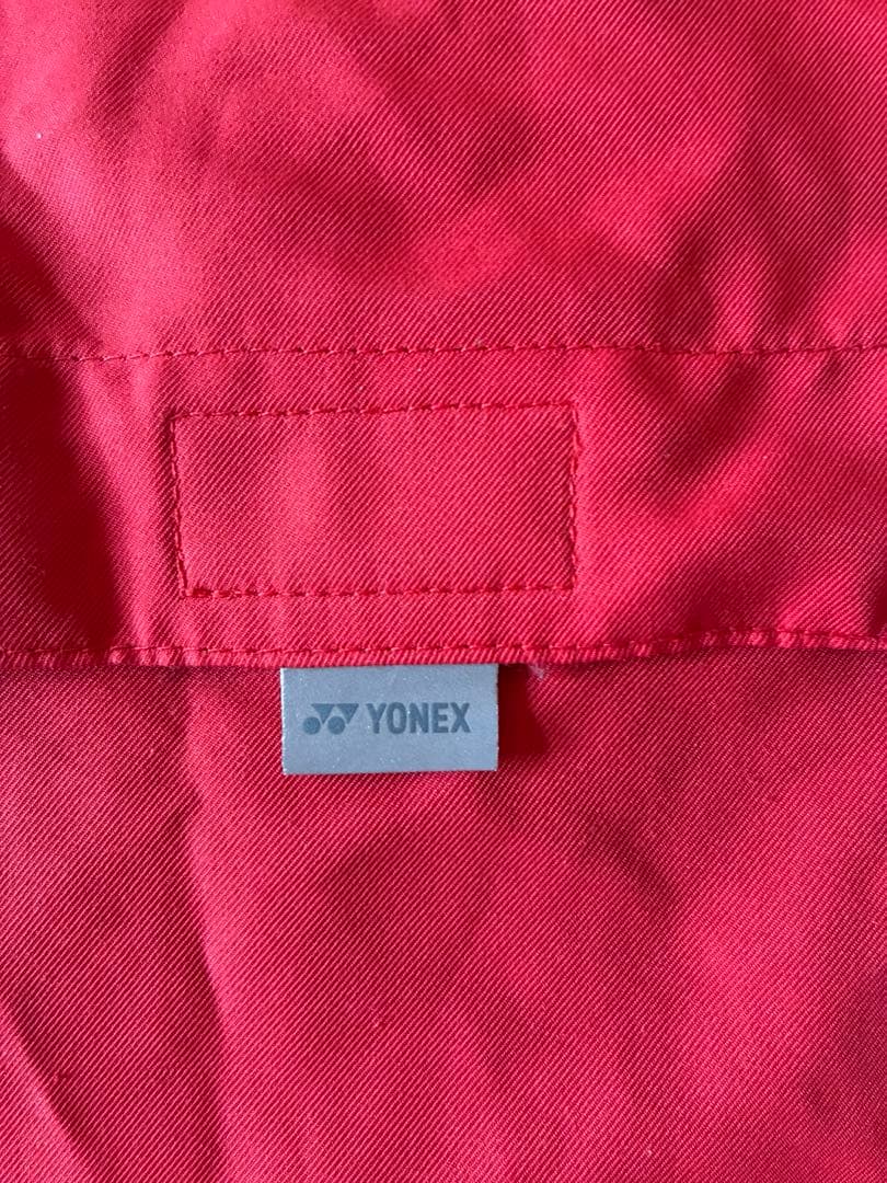 ヨネックス☆ウィンドブレーカー☆ジャージ　上下セット　赤　ウォームアップウェア