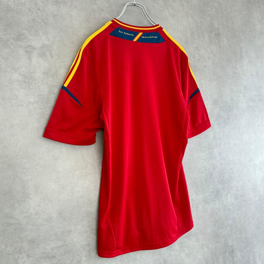 adidas アディダス スペイン代表ユニフォーム ゲームシャツ レッド XL