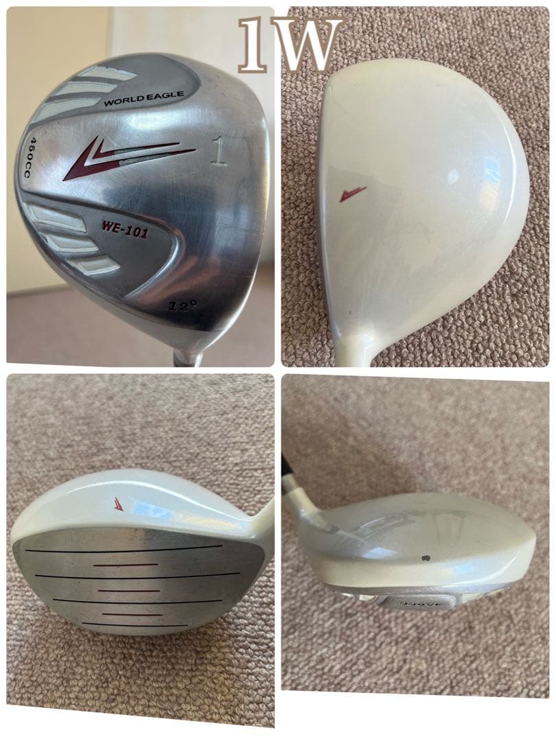 WORLD EAGLE 統一レディースゴルフクラブ9本セットキャディバッグ付