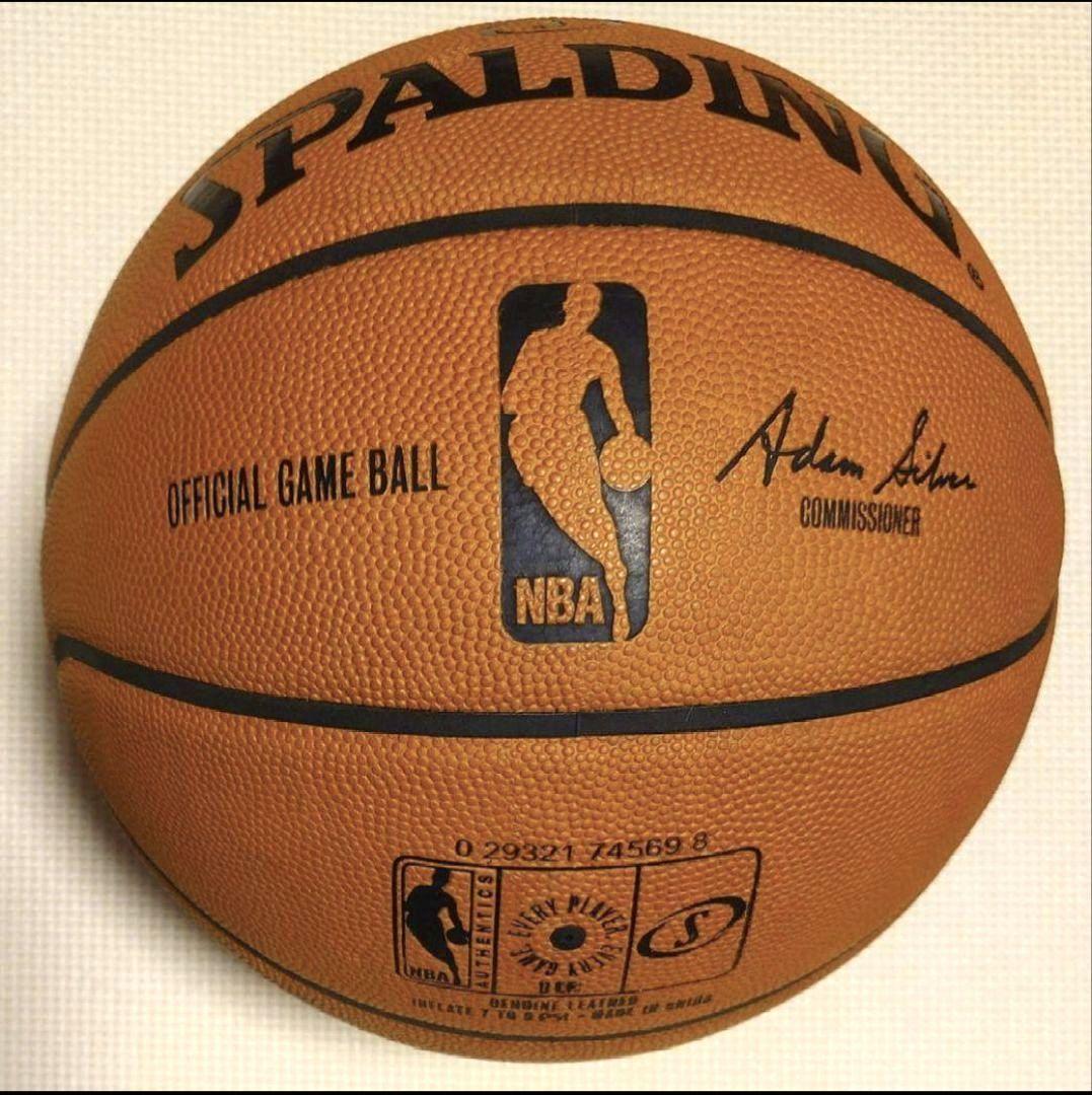 【希少新品】 SPALDING NBA 公式球 6.5号 天然革皮