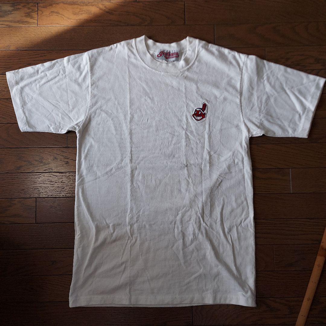 インディアンズ 刺繍Tシャツ ホワイト