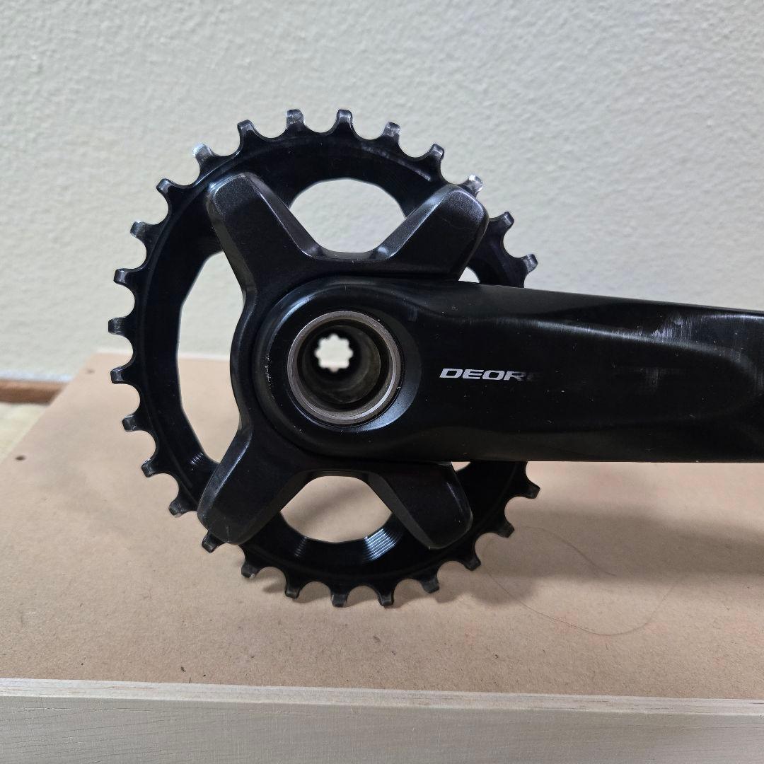 シマノ DEORE XT 175mmクランク+BB+楕円チェーンリング