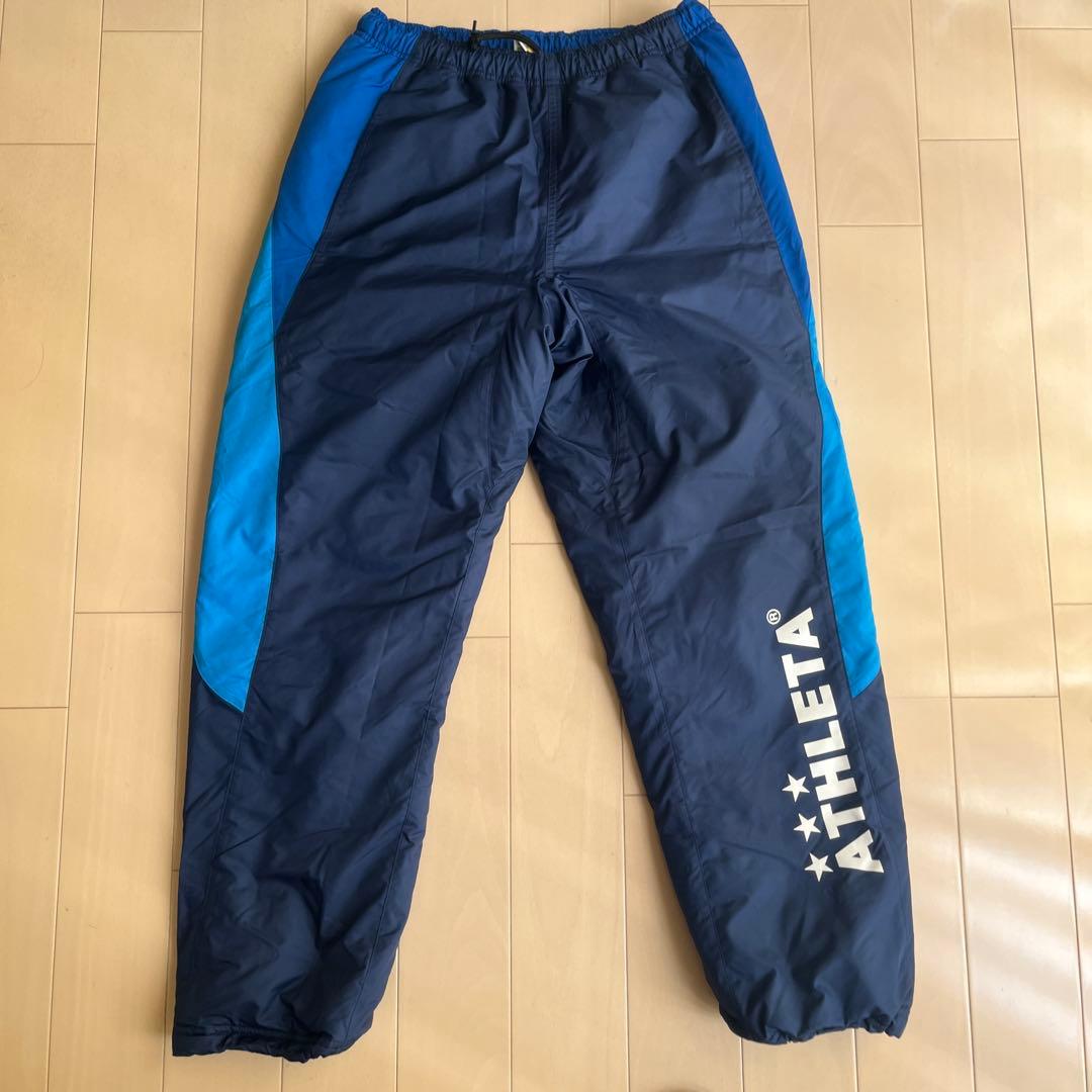 ATHLETA アスレタ 中綿 ウォーム ジャケット 上下 ネイビー/ブルー M
