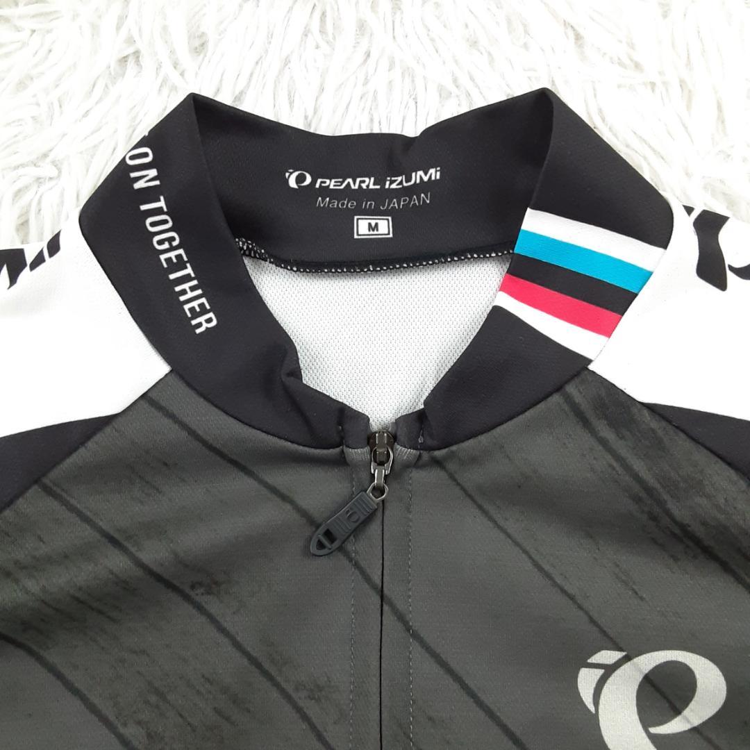 美品◎PEARL IZUMI サイクリングウェアセットアップ グローブ付 黒白
