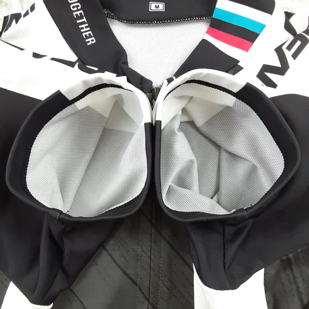 美品◎PEARL IZUMI サイクリングウェアセットアップ グローブ付 黒白