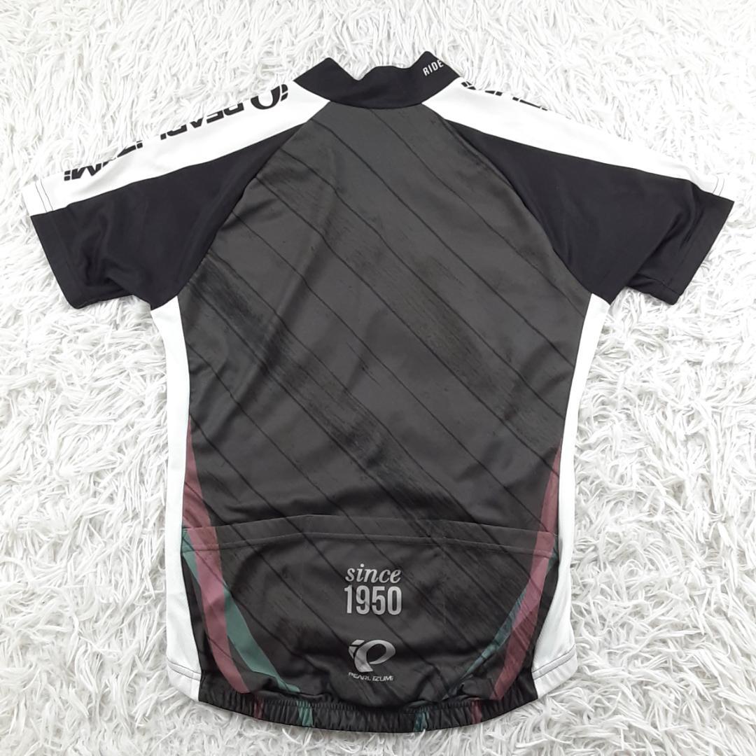 美品◎PEARL IZUMI サイクリングウェアセットアップ グローブ付 黒白