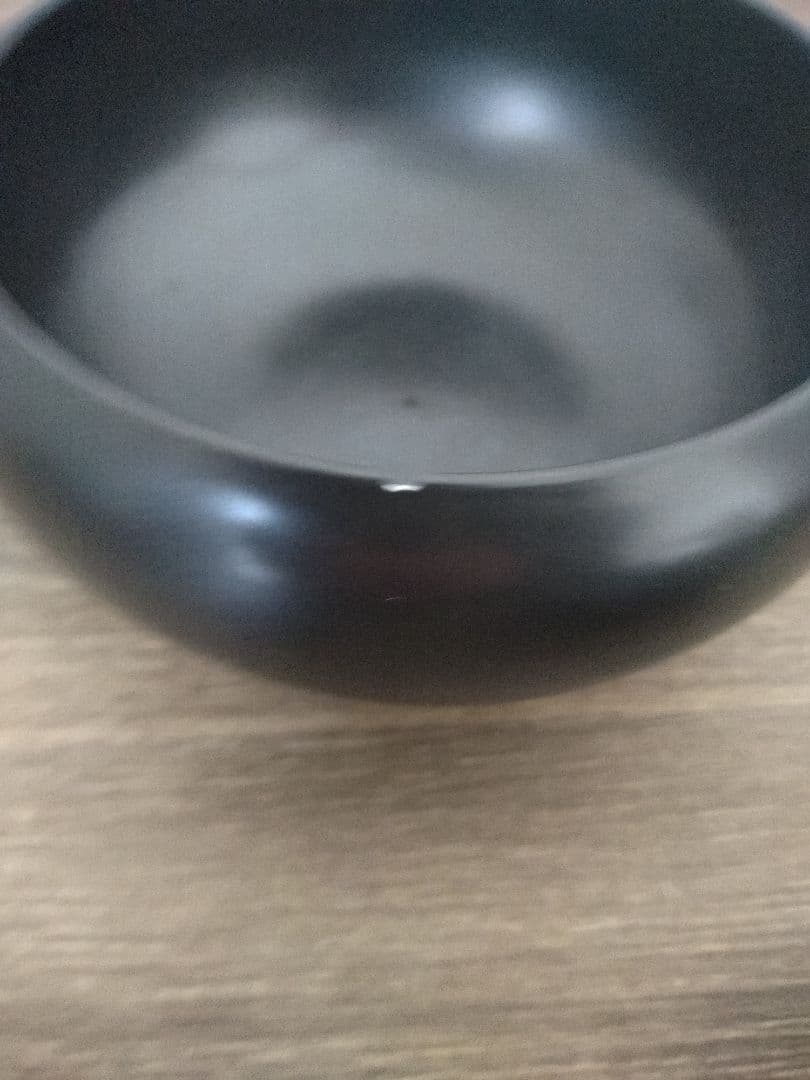 艾*郎様 茅乃舎別誂え 応量器 墨　一部欠けあり