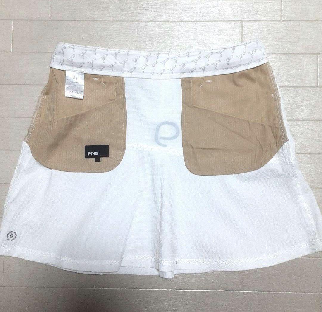 再再再値下げ新品　PINGピン　スカートLL　白　春夏 定価12100円