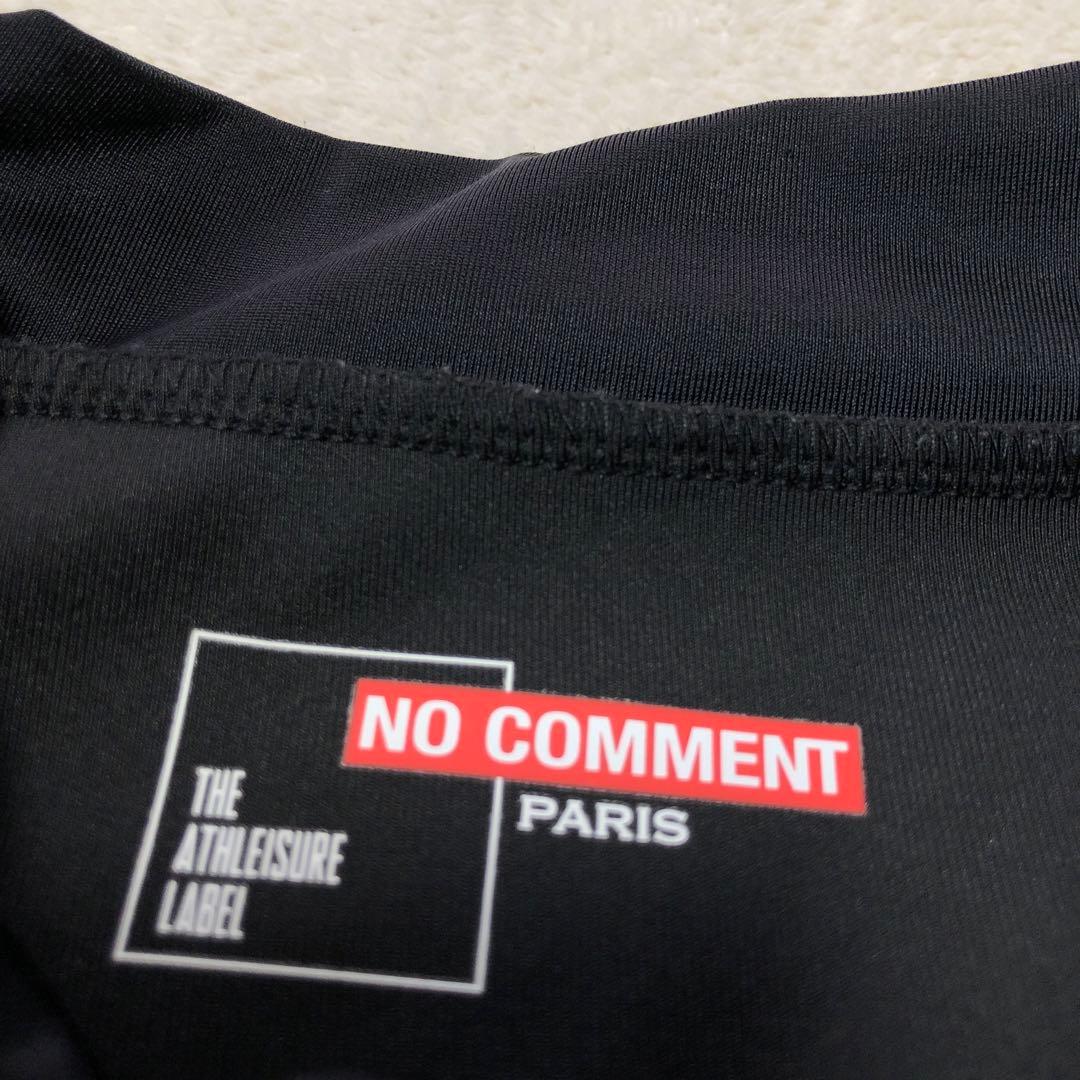 美品　NO COMMENT PARIS 長袖シャツ 黒 長袖モックネック