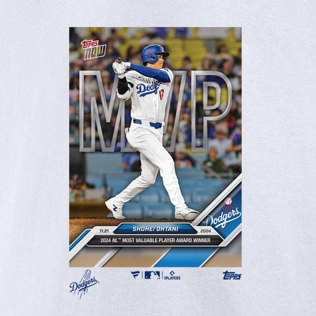 838枚限定/再生産無し 大谷翔平 topp MVP 公式 Tシャツ　L