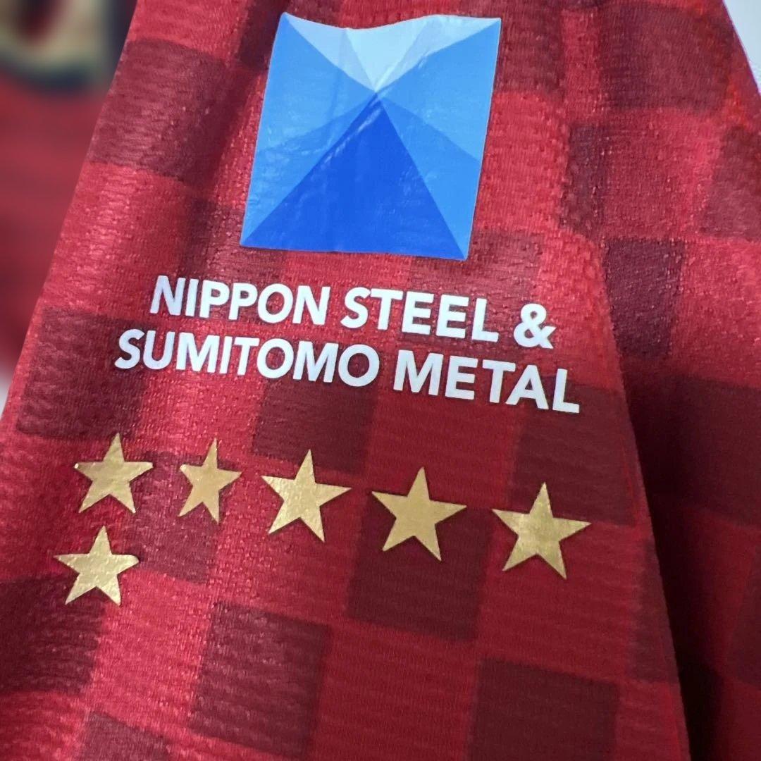 レア】鹿島アントラーズ　長袖　XXL スポンサー剥がれ有り