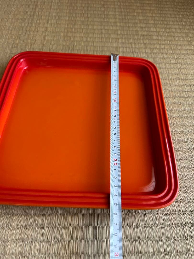 ル・クルーゼ　お皿　2枚セット　オレンジ