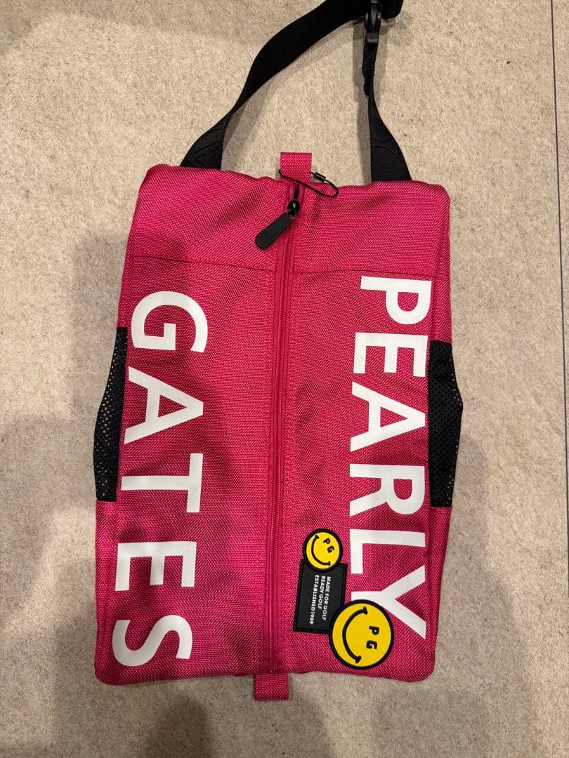 PEARLY GATES ゴルフ　シューズケース　新品ピンク