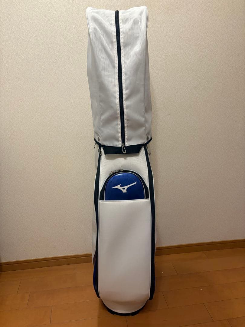 Mizuno キャディバッグ ホワイト/ブルー